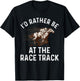 Cool Horse Racing Women Race Jockey Derby Equestrian T-Shirt - T-Shirt | Black