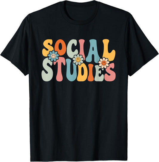 Social Studies Funny Back To School Teachers Students T-Shirt - T-Shirt | Black