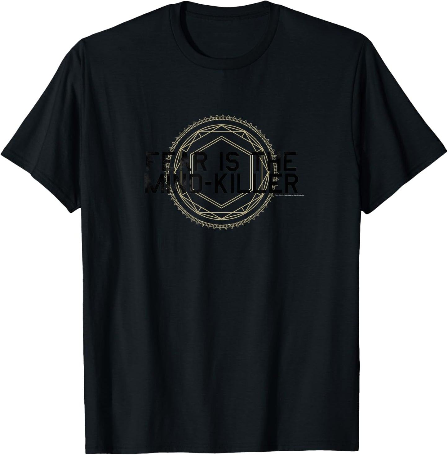 Dune (2021) - Fear is the Mind-Killer - Shai-Hulud White T-Shirt - T-Shirt | Black