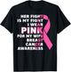 Breast Cancer Her Fight Is My Fight I Wear Pink Wife Breast T-Shirt - T-Shirt | Black