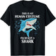 This is my Human Costume - Funny Halloween Shark T-Shirt - T-Shirt | Black
