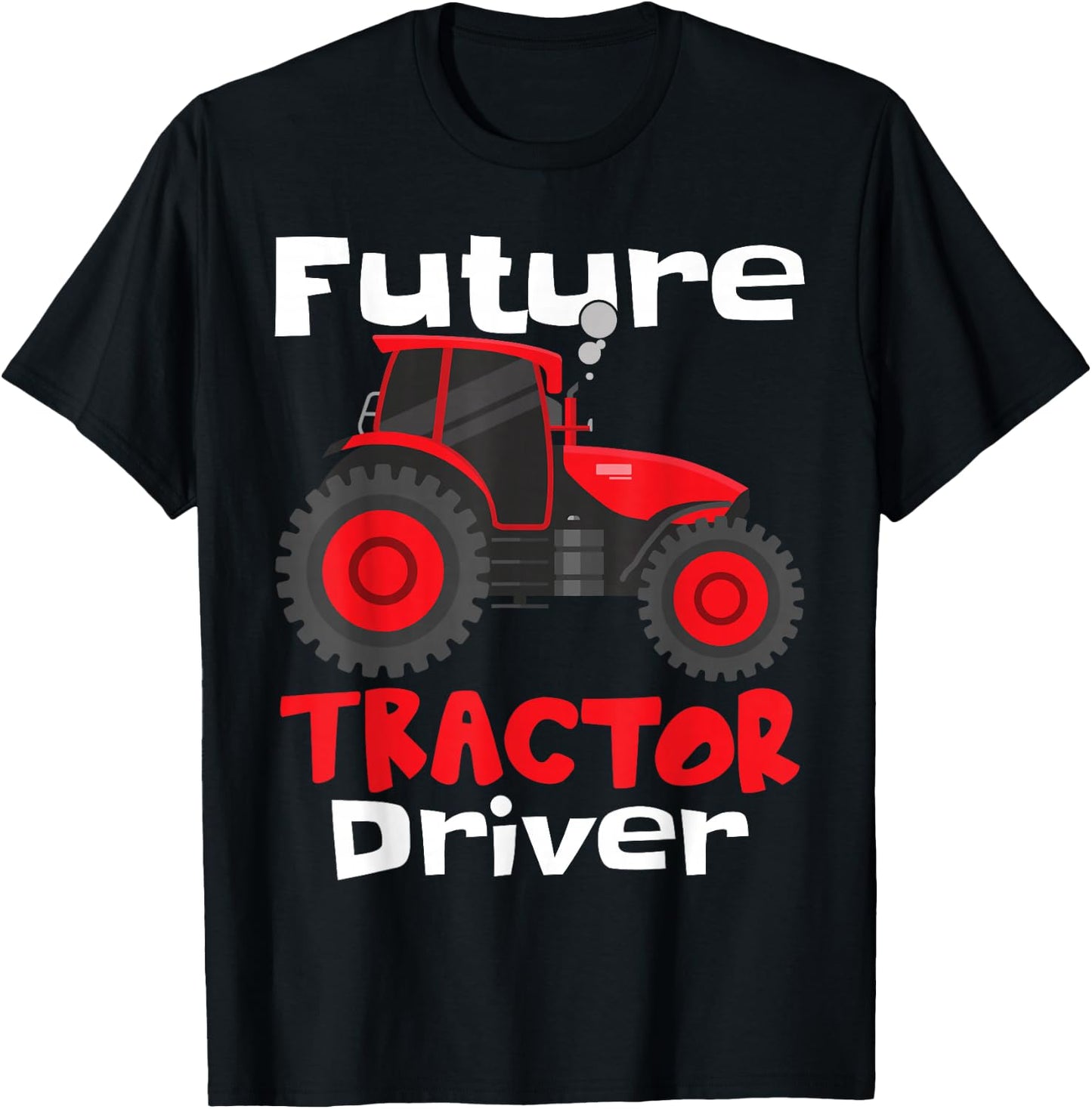 Future Tractor Driver | Kids Farmer Tractor T-Shirt - T-Shirt | Black
