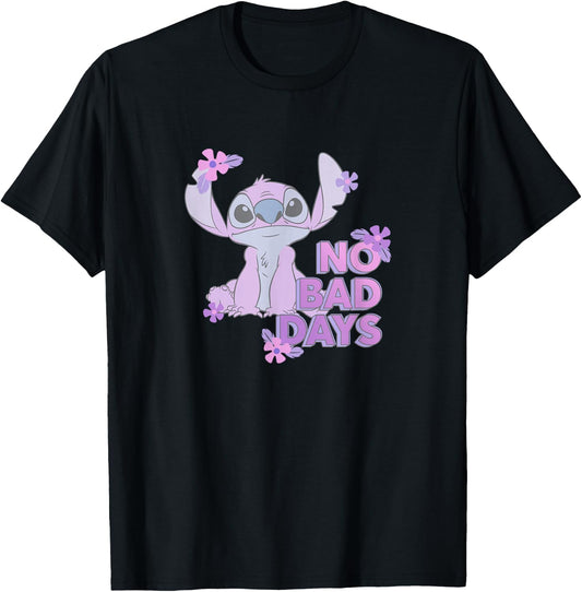 Disney Lilo & Stitch No Bad Days Cute Stitch Chest Portrait T-Shirt - T-Shirt | Black