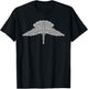 Military Freefall Parachutist Badge - US Army OD Green T-Shirt - T-Shirt | Black