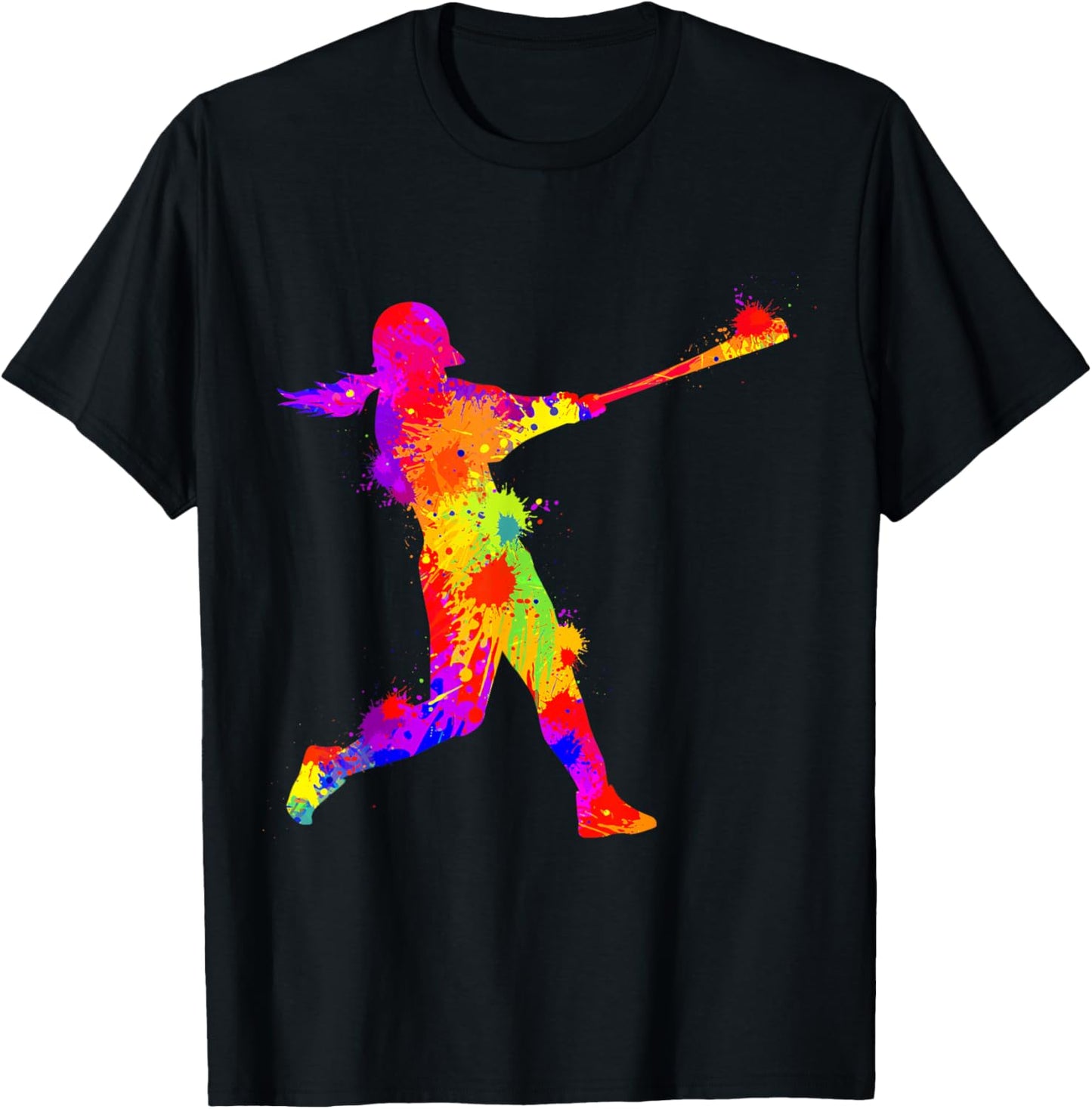 Softball Girl Kids T-Shirt - T-Shirt | Black