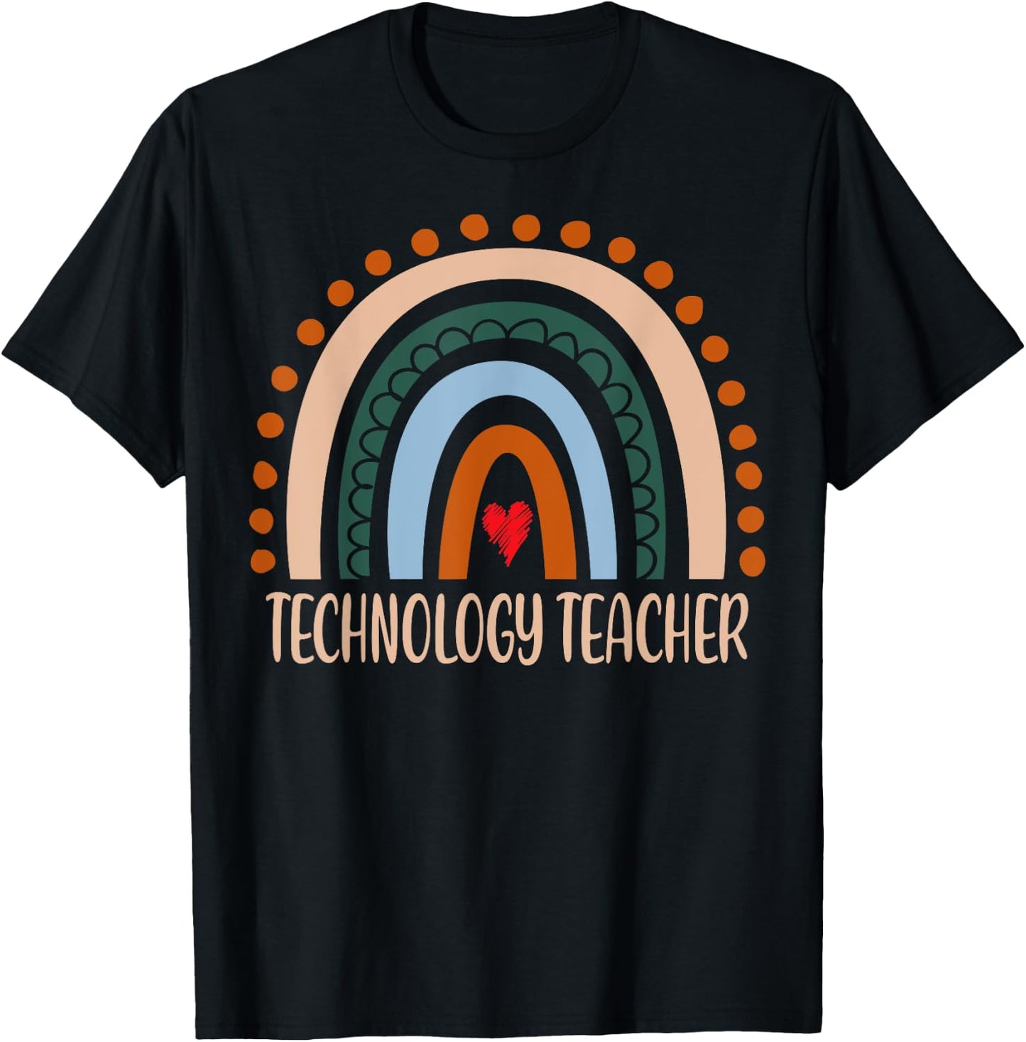 Technology Teacher Rainbow Appreciation Day Back To School Women T-Shirt - T-Shirt | Black