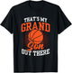 That's My Grandson Out There Basketball Athlete Sports Field T-Shirt - T-Shirt | Black