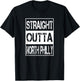 Straight Outta North Philly Birthplace Home Travel T-Shirt - T-Shirt | Black