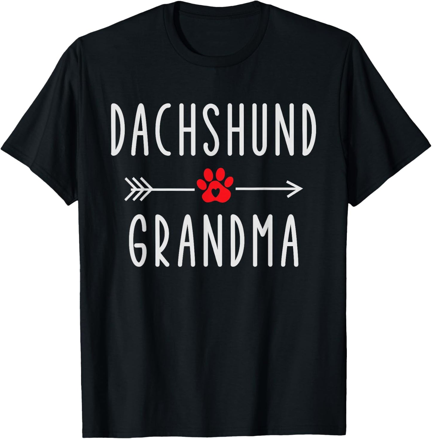 Dachshund Grandma Funny Dachshund Dog Owner Gift Grandmother T-Shirt - T-Shirt | Black