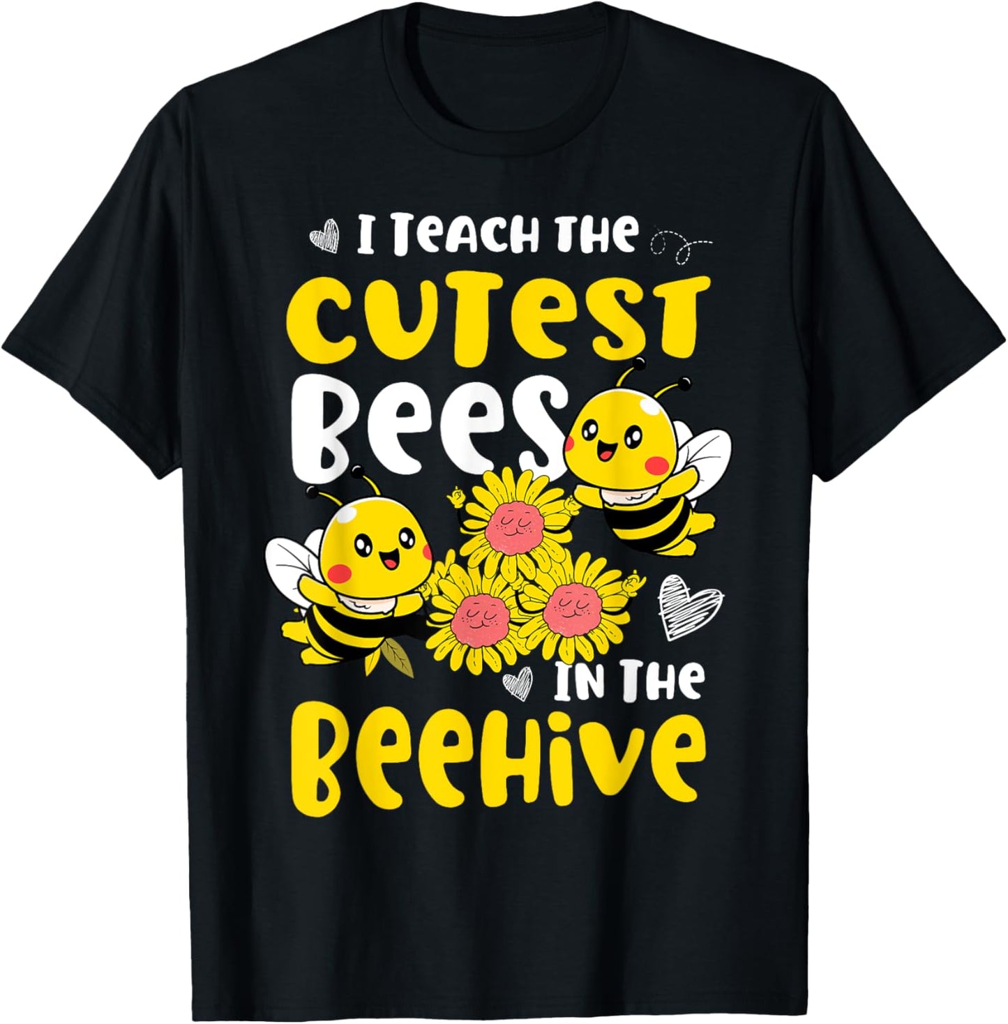 I Teach The Cutest Bees In The Beehive Kindergarten child T-Shirt - T-Shirt | Black