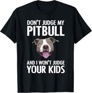 Cute Pitbull Women Kids Pitbull Terrier Dog Lover T-Shirt - T-Shirt | Black