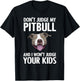 Cute Pitbull Women Kids Pitbull Terrier Dog Lover T-Shirt - T-Shirt | Black