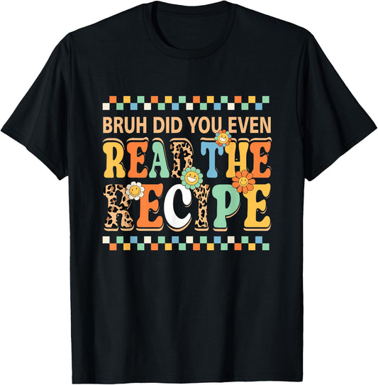 The Recipe Family Consumer Science FCS Black -Adults Cotton 60% Polyester 40% Modern Classic Short Sleeve T-Shirt - T-Shirt | Black