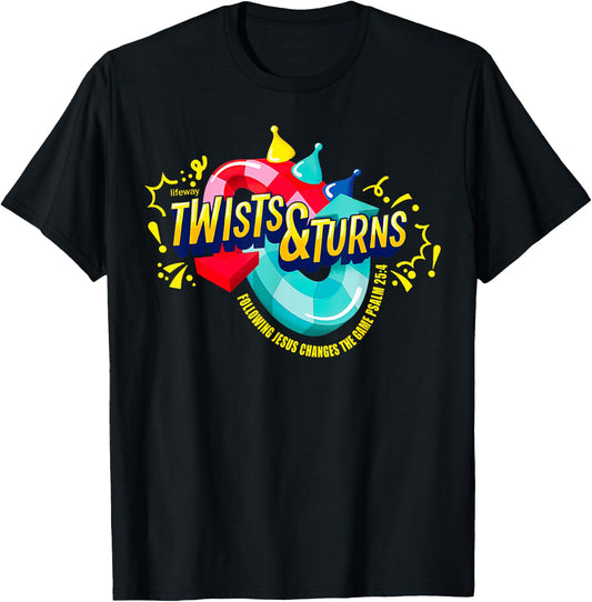 Twists And Turns Jesus Changes The Game VBS 2023 Bible T-Shirt - T-Shirt | Black