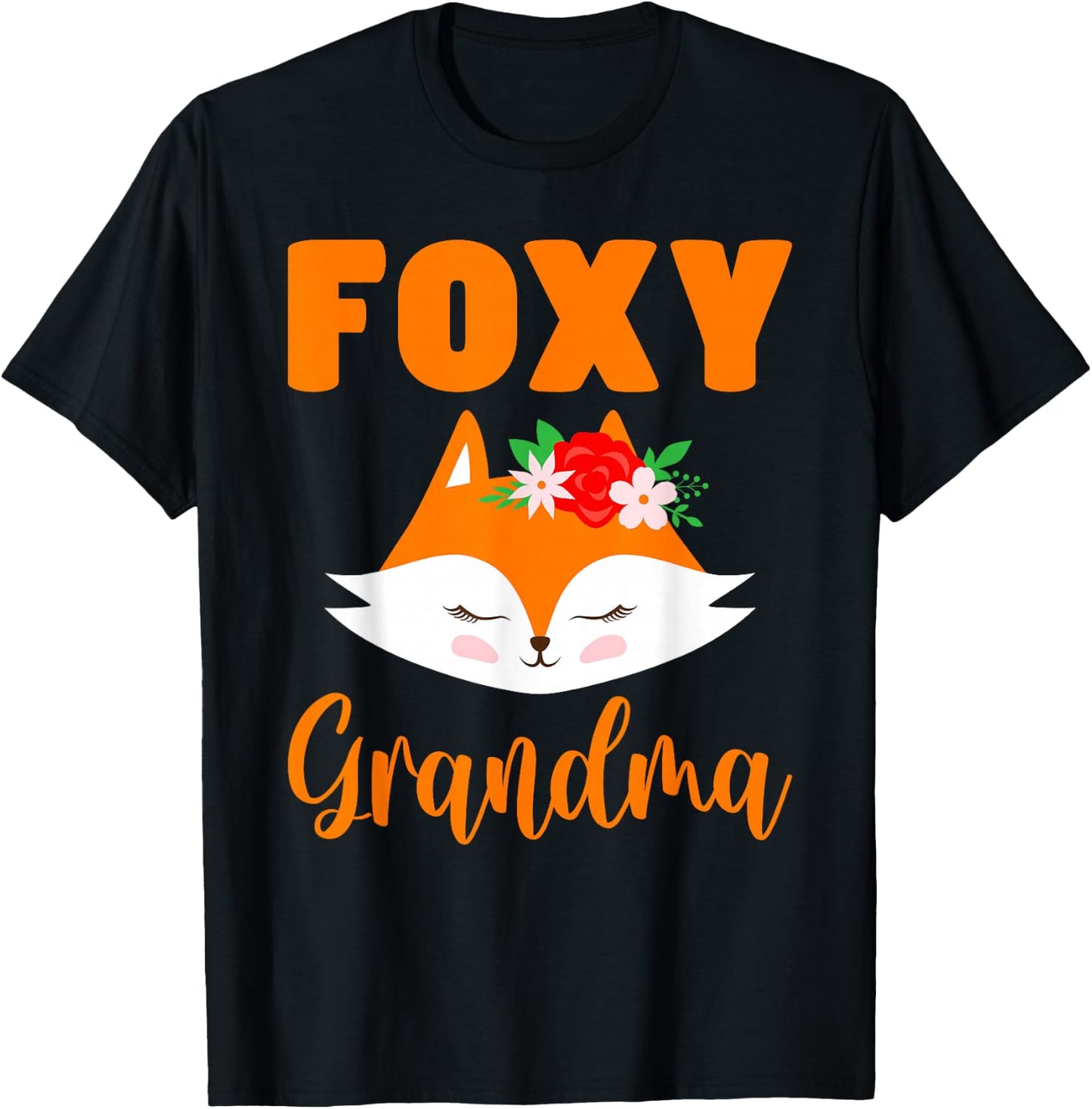 Foxy Grandma Fox Grandma T-Shirt - T-Shirt | Black