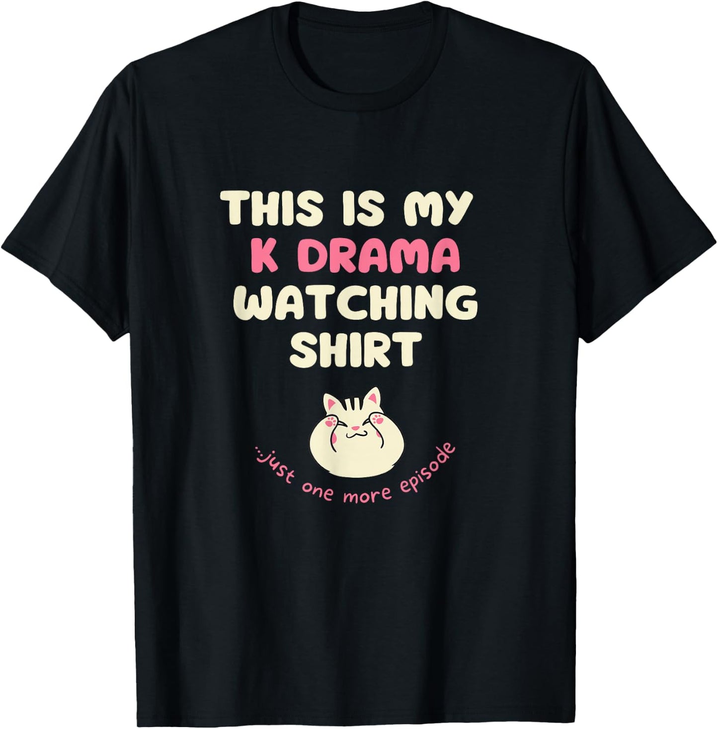 This is my kdrama watching shirt kawaii korean drama fan T-Shirt - T-Shirt | Black