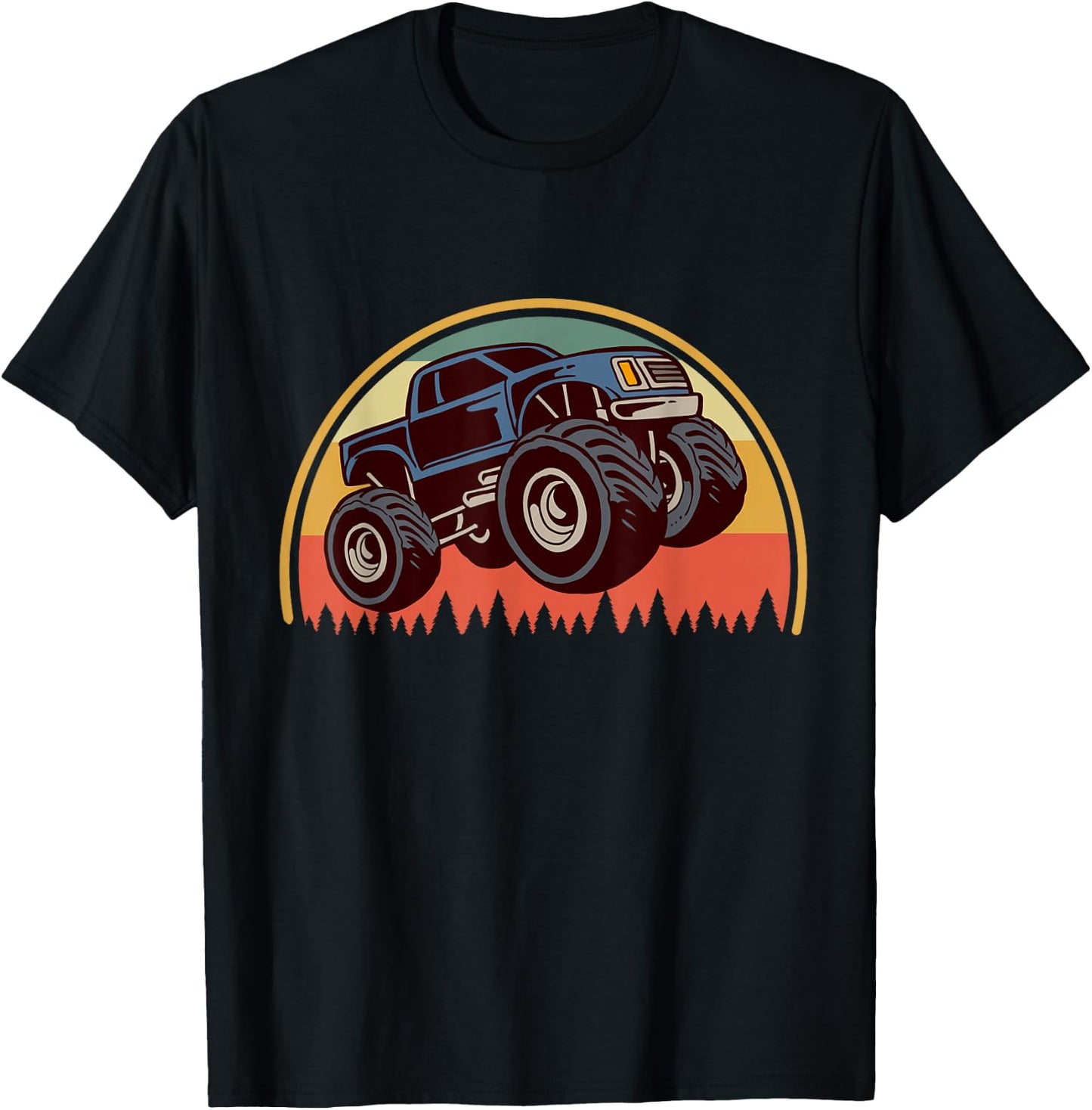 Monster Truck Big Style Truck T-Shirt - T-Shirt | Black