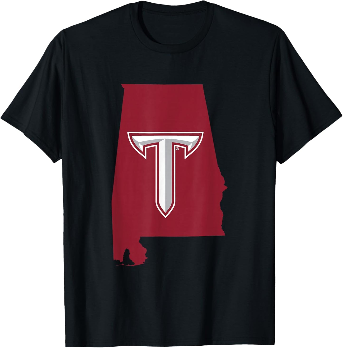 Troy University Trojans | Official NCAA Merch | PPTROY05 T-Shirt - T-Shirt | Black