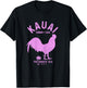 Kauai 1959 The Garden Isle Chicken Hawaii Vintage Hawaiian T-Shirt - T-Shirt | Black