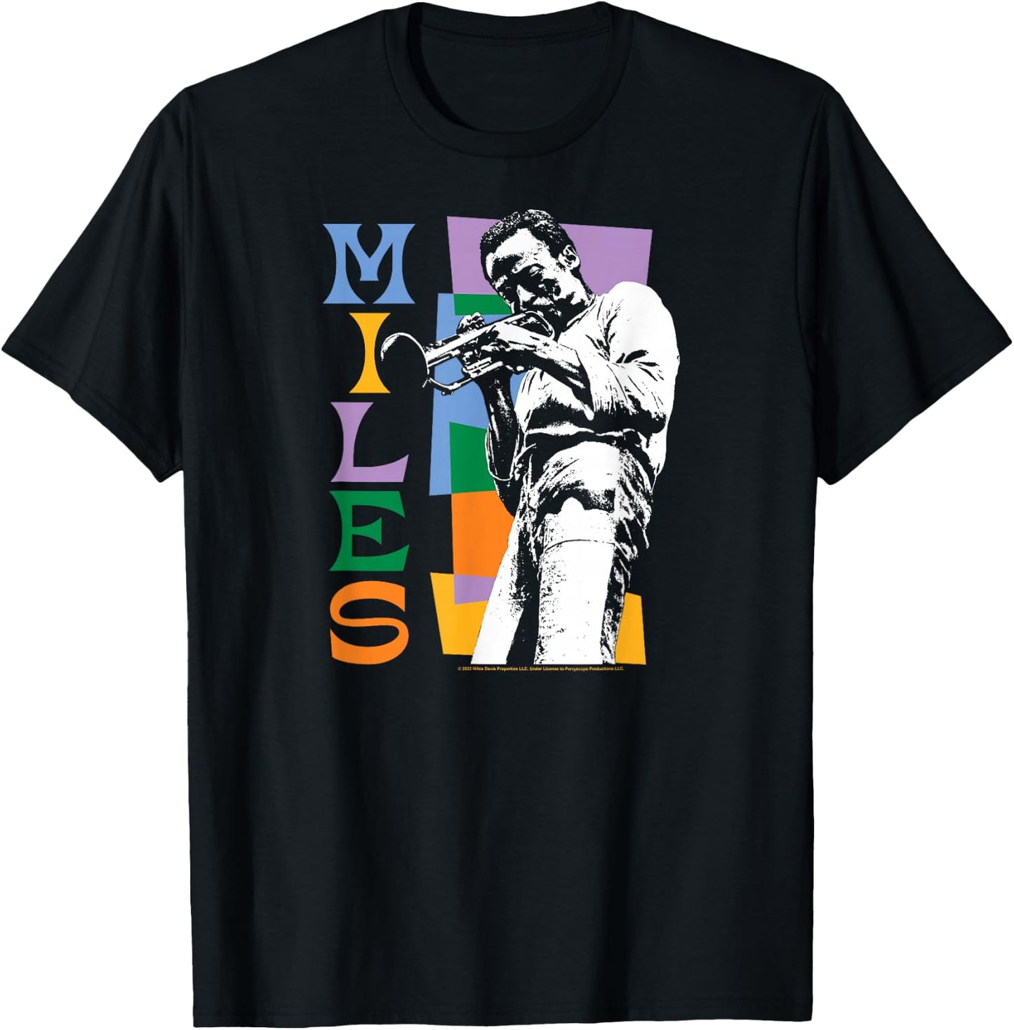 Miles Davis - Miles Colorblock T-Shirt - T-Shirt | Black