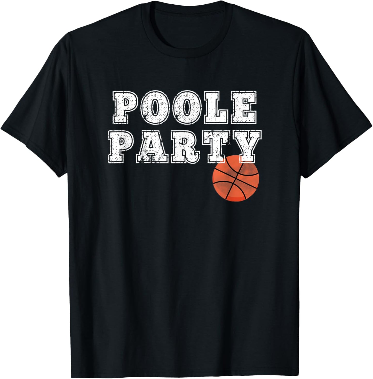 Poole Party Basketball T-Shirt - T-Shirt | Black