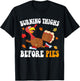 Burning Thighs Before Pies Thanksgiving Running Turkey Trot T-Shirt - T-Shirt | Black