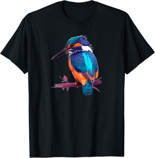 Nice blue Kingfisher for Bird Watcher T-Shirt - T-Shirt | Black