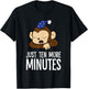 Monkey Sleeping Lazy Tired Just Ten More Minutes Monkey T-Shirt - T-Shirt | Black