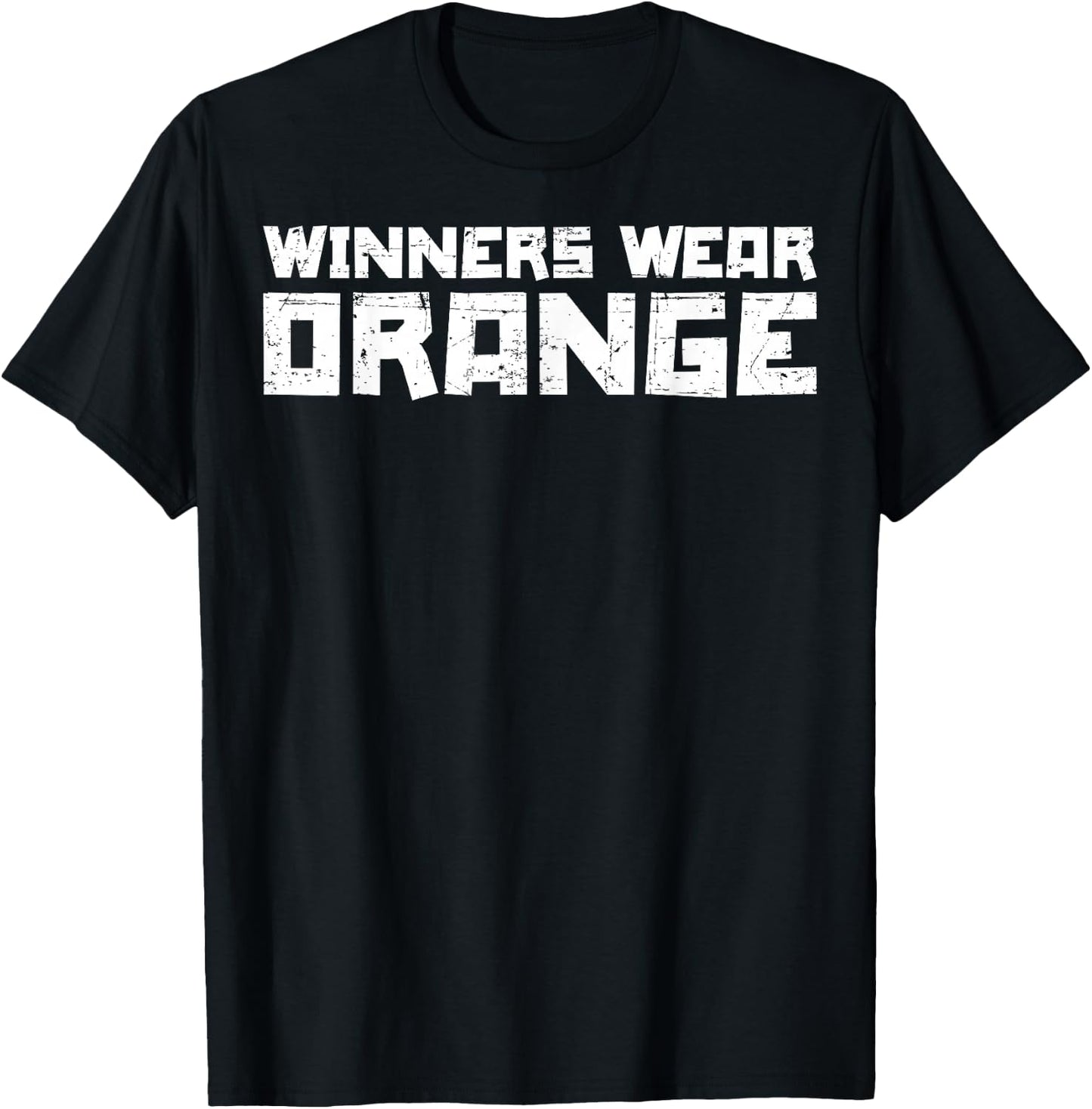 Team Sports Winners Wear Orange T-Shirt - T-Shirt | Black