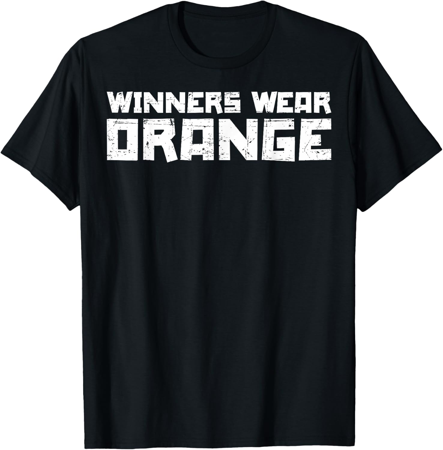 Team Sports Winners Wear Orange T-Shirt - T-Shirt | Black