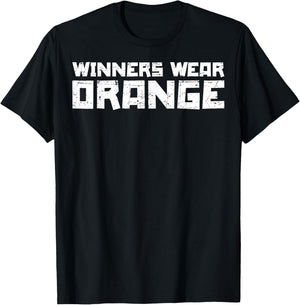 Team Sports Winners Wear Orange T-Shirt - T-Shirt | Black