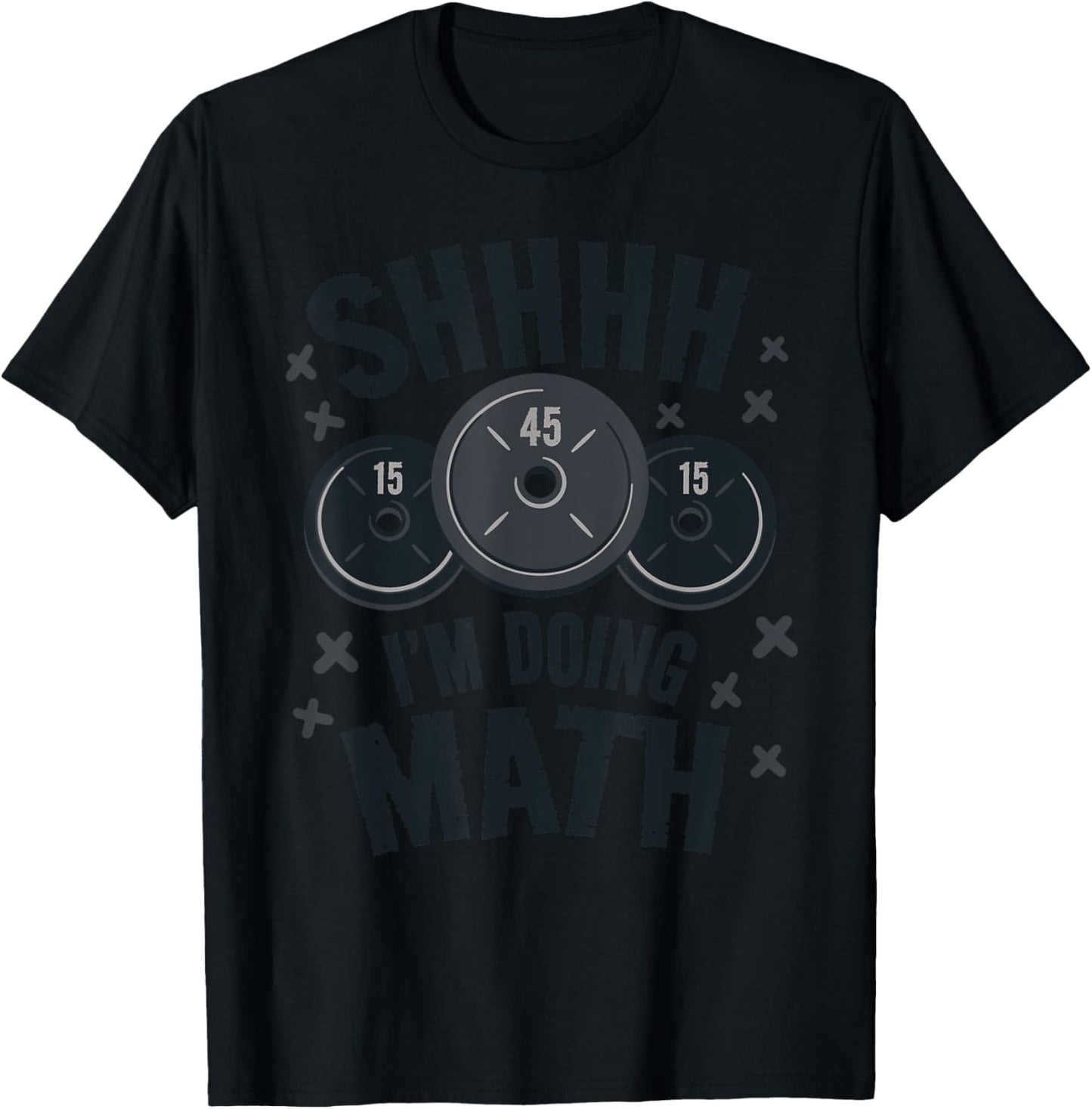 Shhh I am doing math funny Bodybuilder gym T-Shirt - T-Shirt | Black