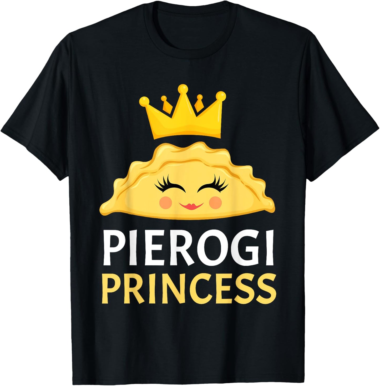 Cute Pierogi Art Women Girls Kids Pierogi Polish Dumpling T-Shirt - T-Shirt | Black