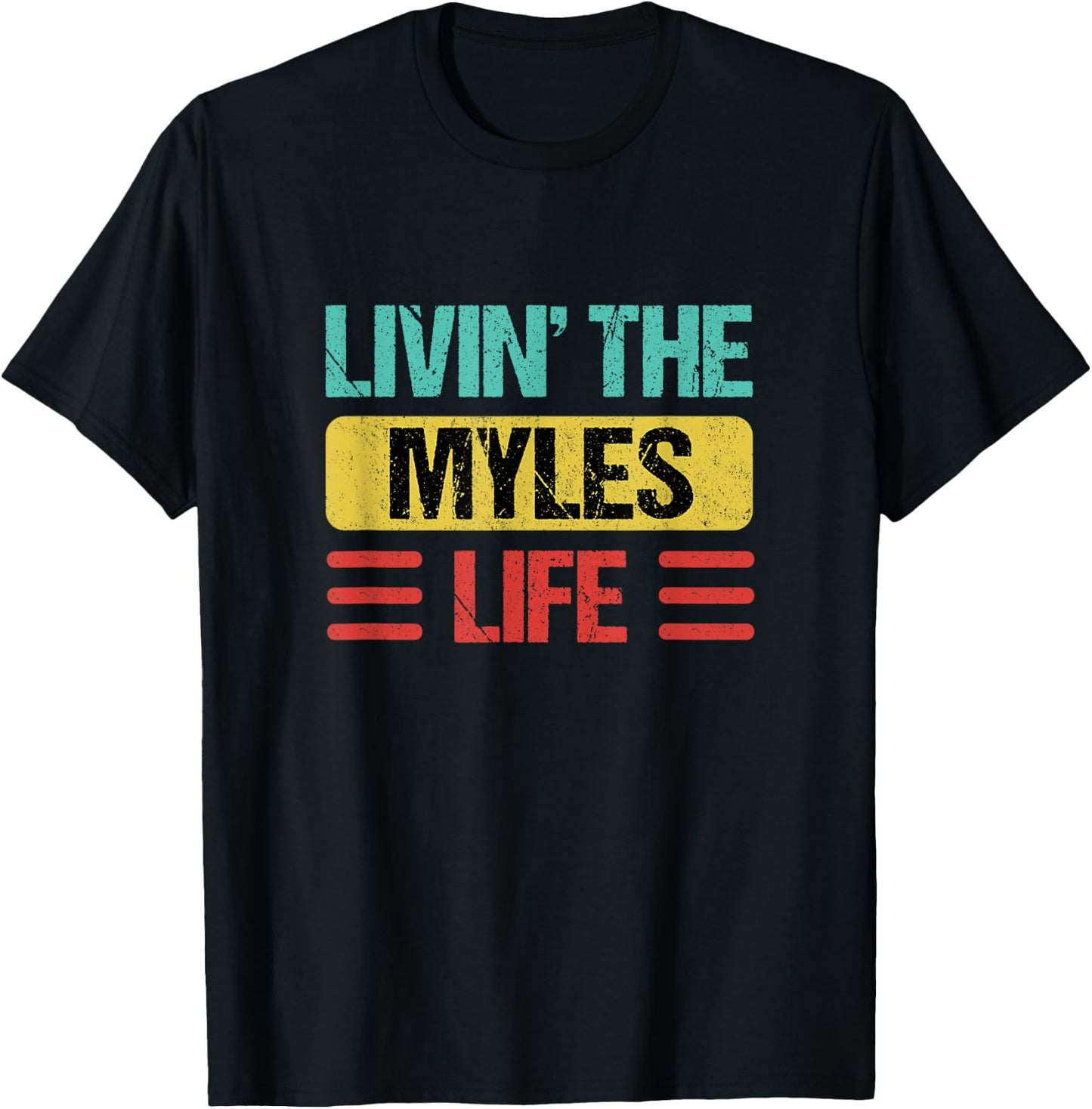 Myles Name T-Shirt - T-Shirt | Black