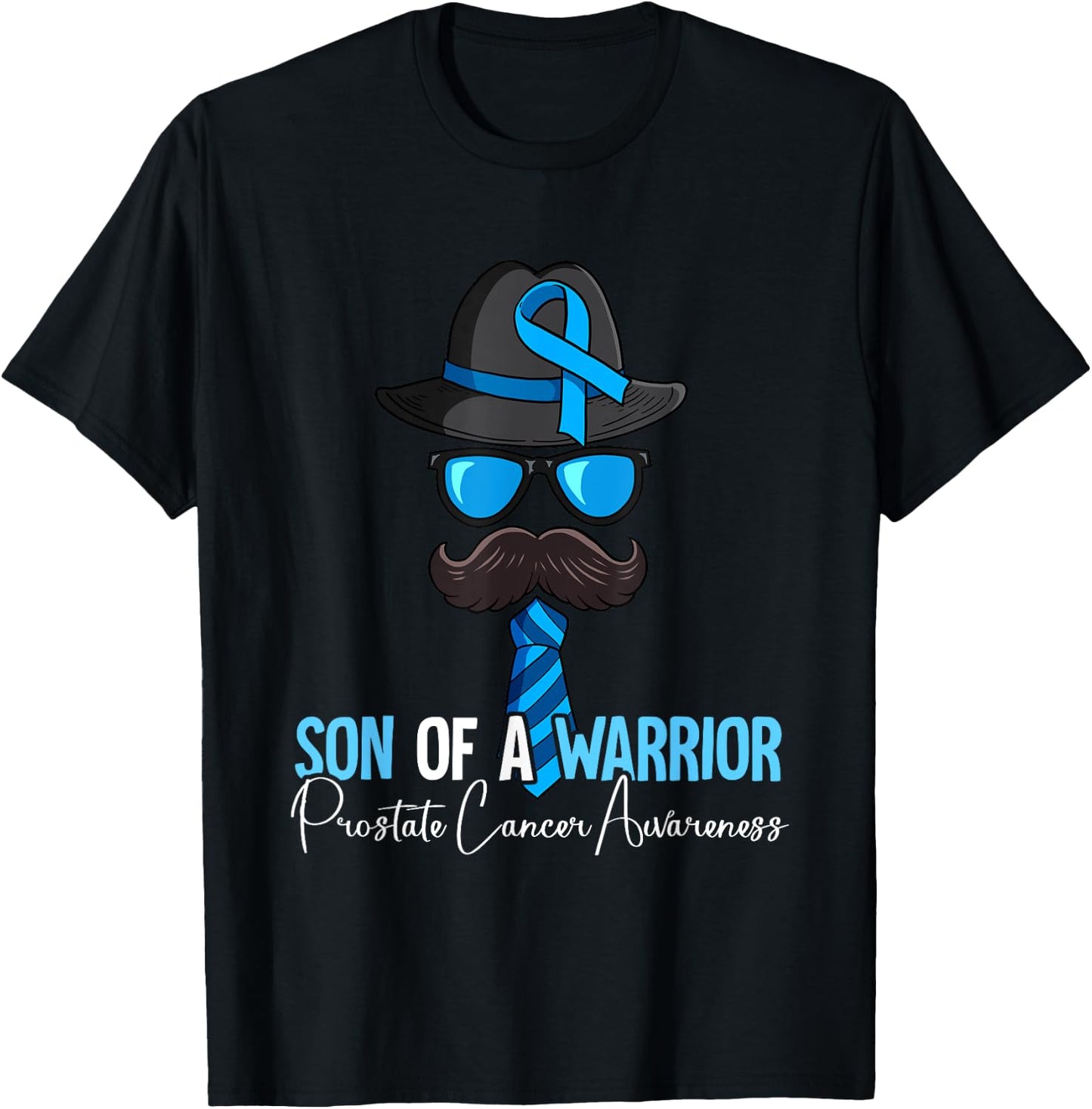 Son Of A Warrior Prostate Cancer Awareness T-Shirt - T-Shirt | Black