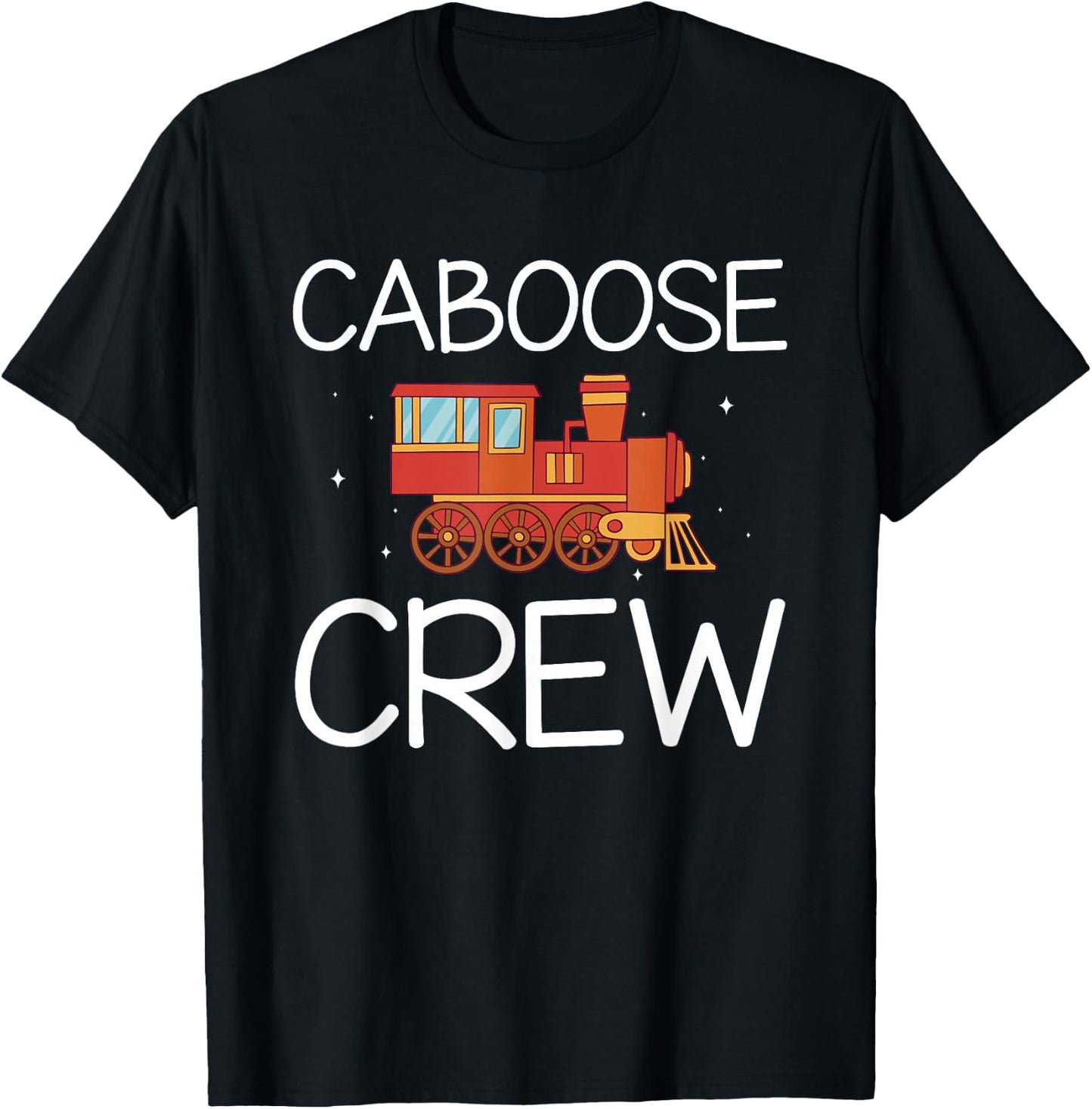 Caboose Crew Railway Train Birthday T-Shirt - T-Shirt | Black