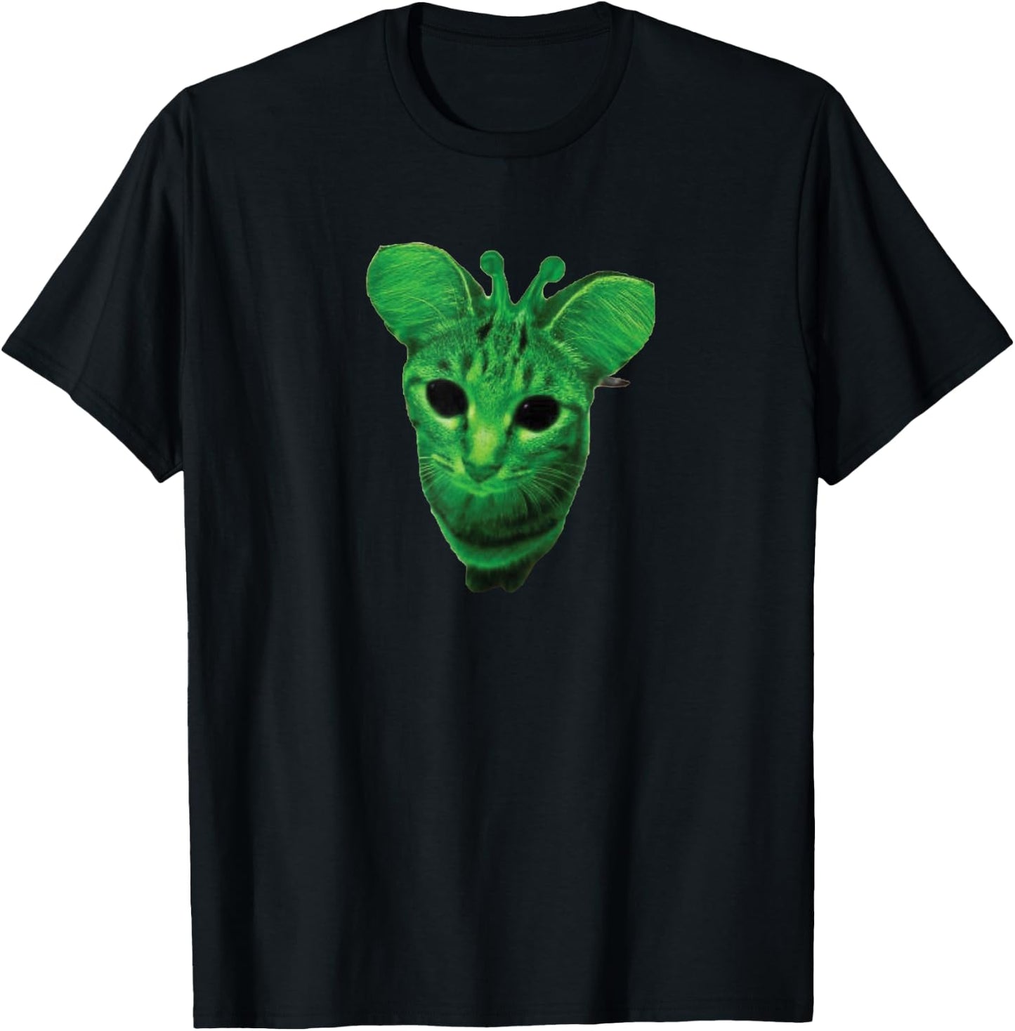 Gnarp Meme Glerp Meme Glorp Meme Alien Cat T-Shirt - T-Shirt | Black