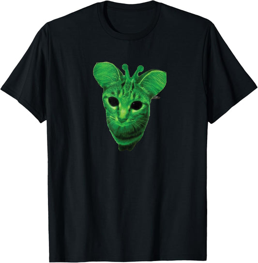 Gnarp Meme Glerp Meme Glorp Meme Alien Cat T-Shirt - T-Shirt | Black