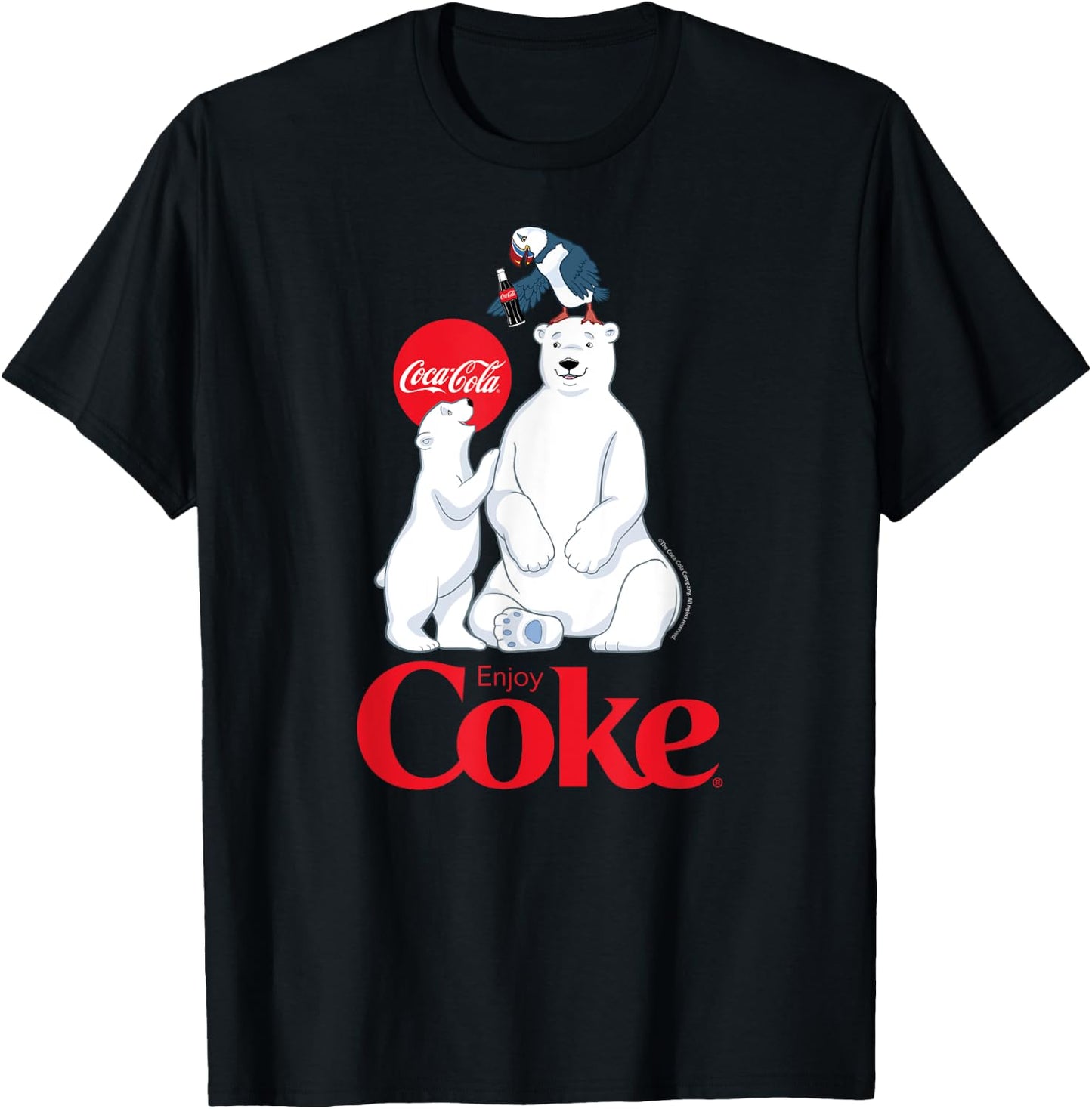 Coca-Cola - Polar Bears And Coca-Cola T-Shirt - T-Shirt | Black