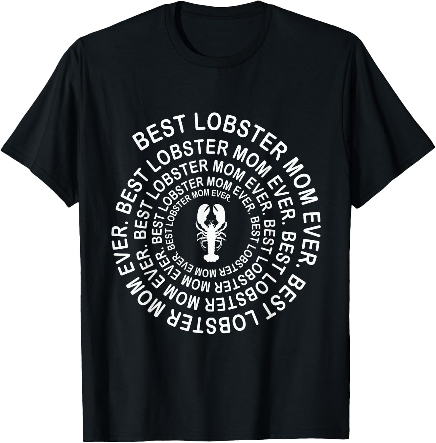 Funny Lobster Mom Spiral Girls Mother's Day T-Shirt - T-Shirt | Black
