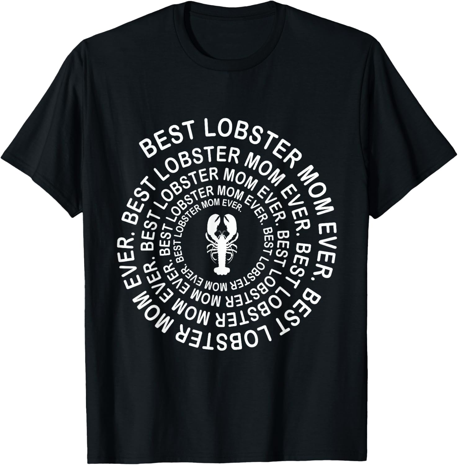 Funny Lobster Mom Spiral Girls Mother's Day T-Shirt - T-Shirt | Black