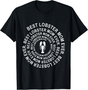 Funny Lobster Mom Spiral Girls Mother's Day T-Shirt - T-Shirt | Black