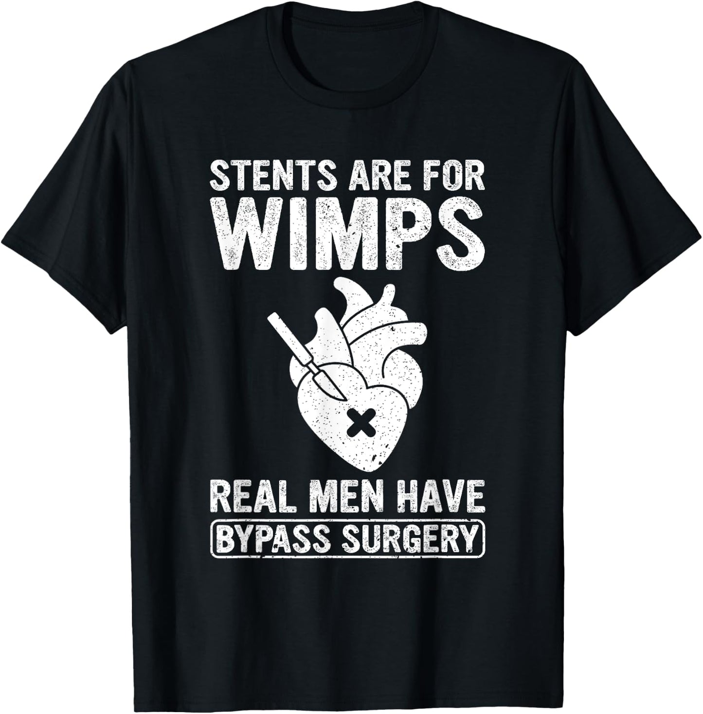 Heart Surgery Survivor After Surgery Recovery Men Bypass T-Shirt - T-Shirt | Black