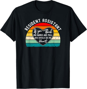 College Resident Assistant Appreciation Student Staff T-Shirt - T-Shirt | Black