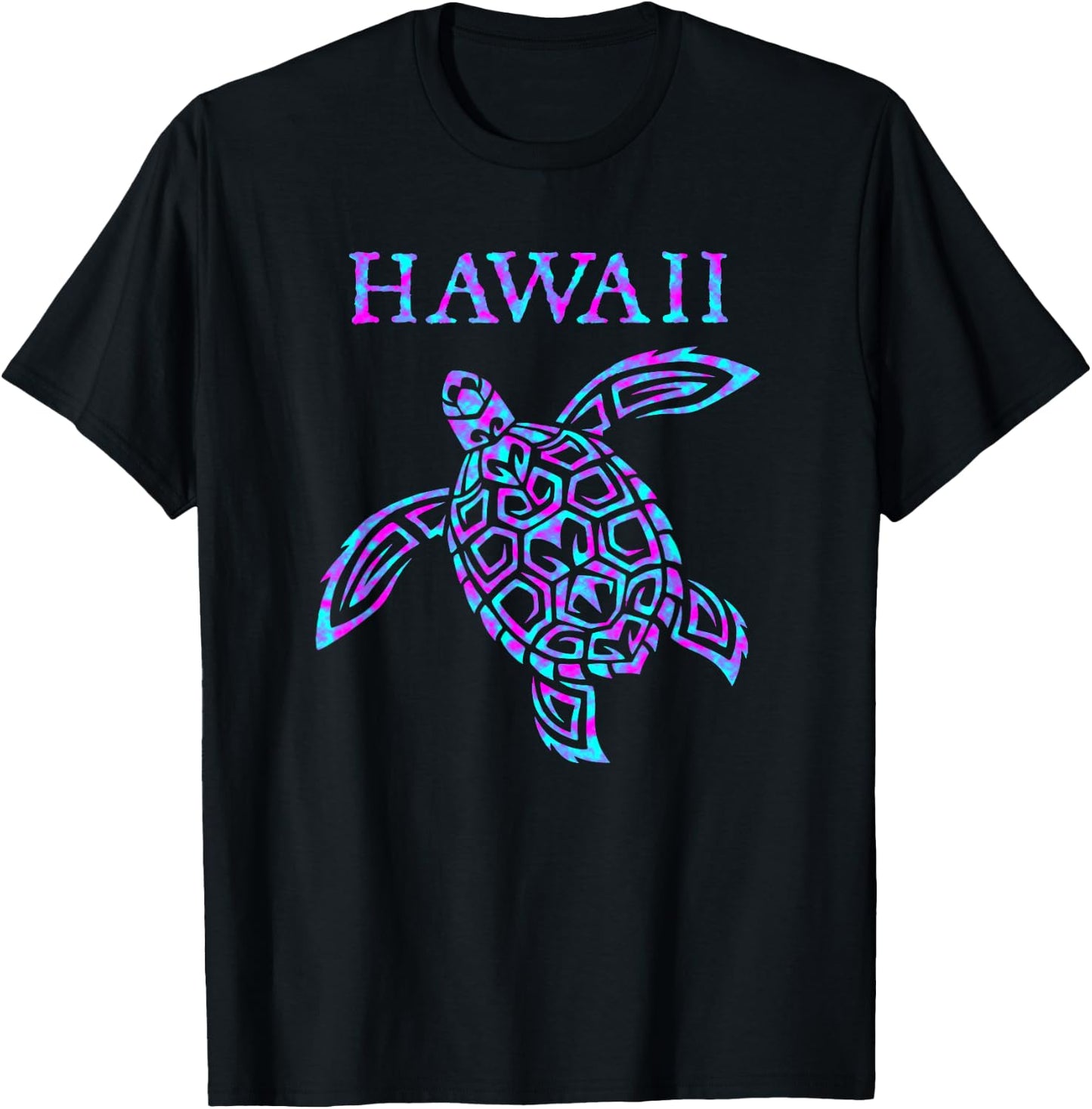 Hawaii Sea Turtle Boys Girls Toddler T-Shirt - T-Shirt | Black