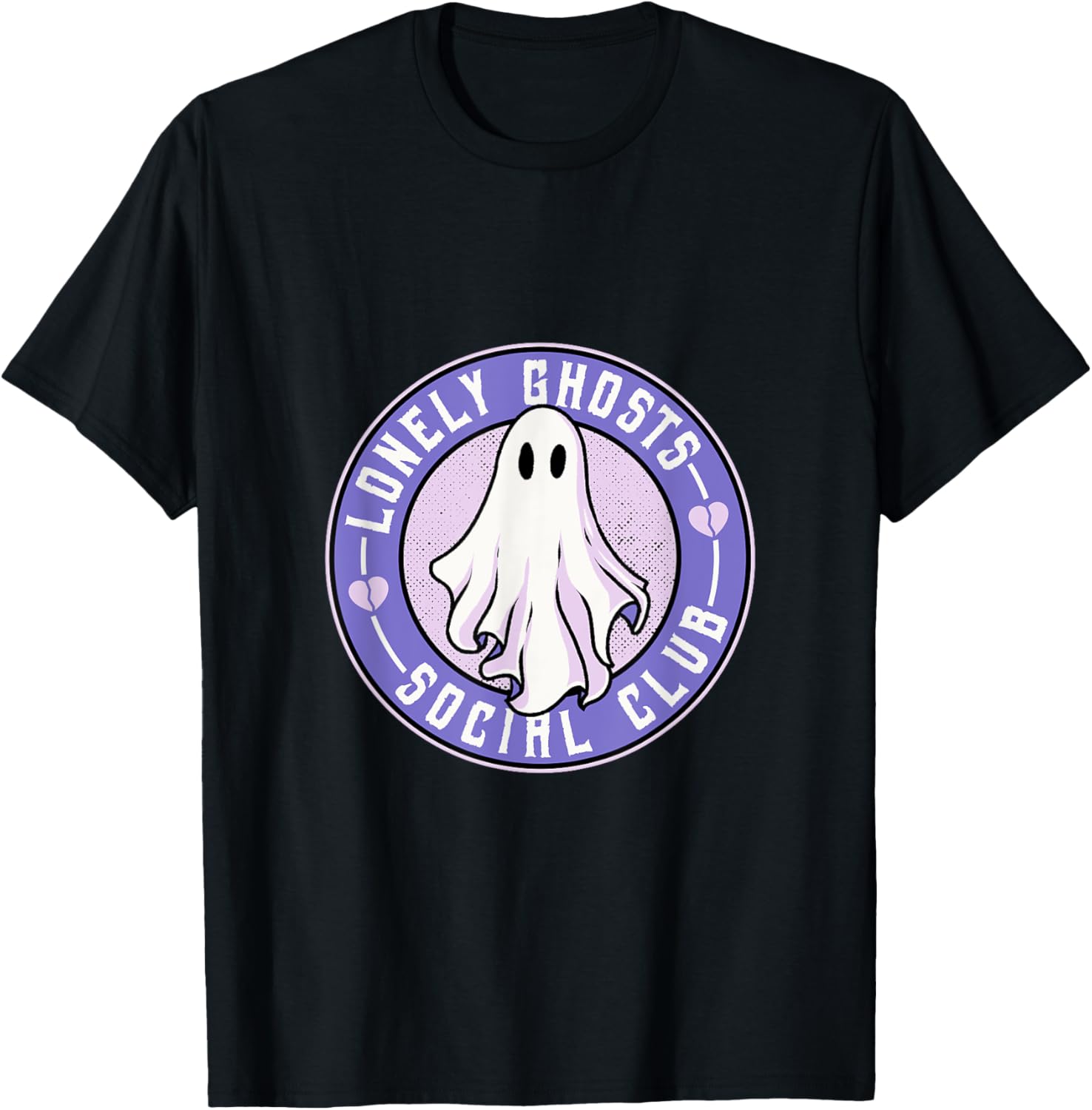 Lonely Ghosts Social Club Halloween Single Introvert Broken T-Shirt - T-Shirt | Black