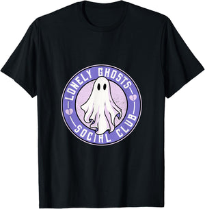 Lonely Ghosts Social Club Halloween Single Introvert Broken T-Shirt - T-Shirt | Black
