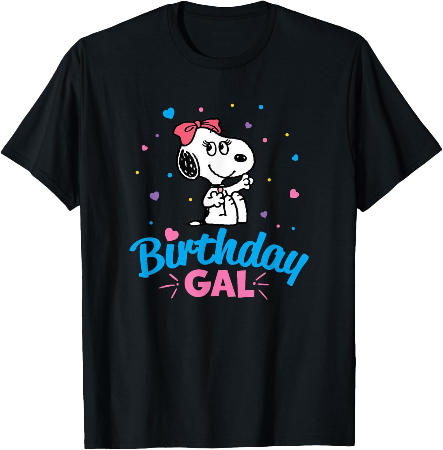 Peanuts Belle Birthday Gal T-Shirt - T-Shirt | Black