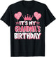 It's My Grandma's Birthday Celebration T-Shirt - T-Shirt | Black