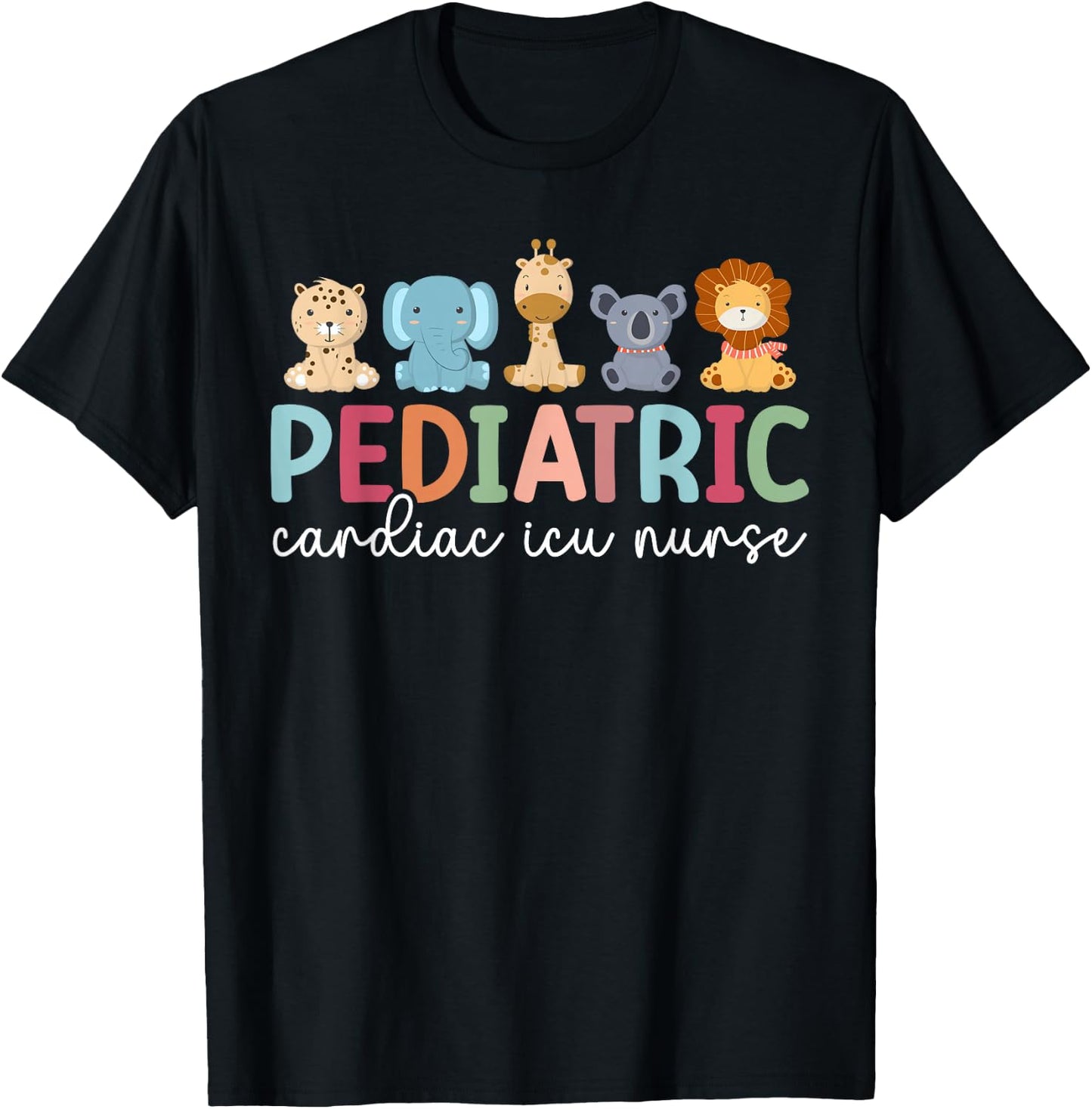 PCICU Nurse Pediatric Cardiac Intensive Care Unit T-Shirt - T-Shirt | Black